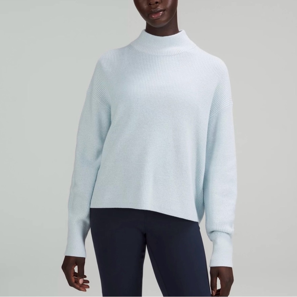 NWT Lululemon Merino Wool-Blend Rib Turtleneck Sweater